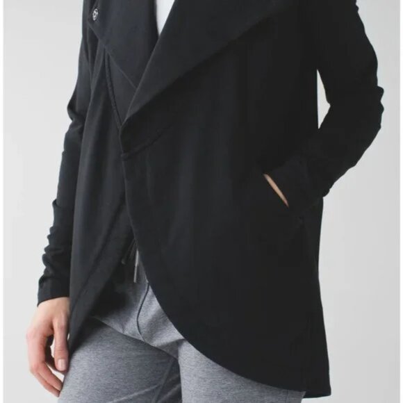 Lululemon Womens That’s A Wrap Cardigan Sweater Stretch French Terry Size 8 - Picture 11 of 11